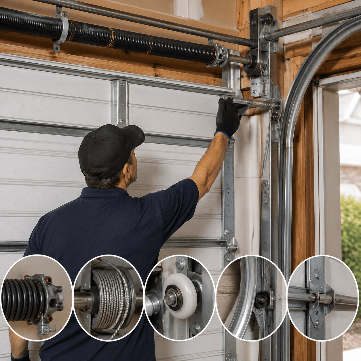 Rolling-steel and insulated sectional commercial garage doors designed for different facility requirements